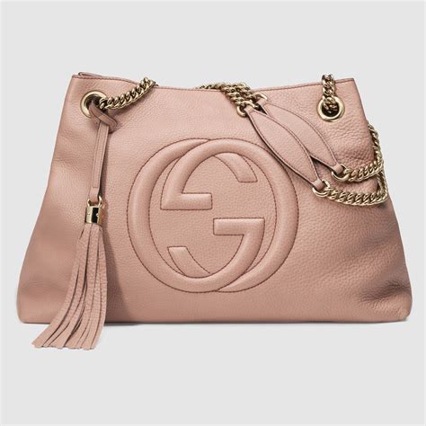 baby pink gucci soho bag|Gucci soho bag price.